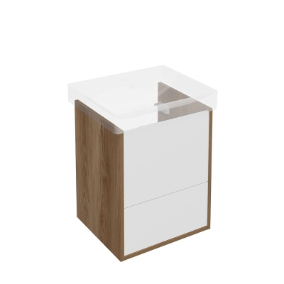 Тумба PRO подвесная 2 ящика 50, вяз