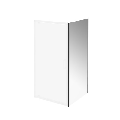 Душевая боковая панель VETRO, 100х195, матовый черный Душевая боковая панель VETRO, 100х195, матовый черный