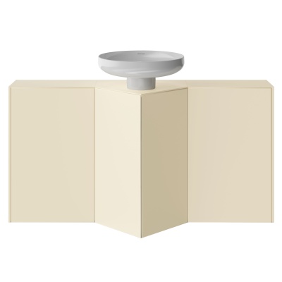 Тумба-модуль CARAVAN хранение без боковин, подвесная 45, push, сливочная матовая