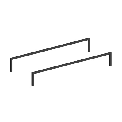 Ножка ATOLLO 110 низкая металлическая, черная матовая