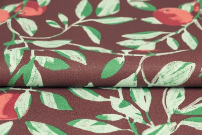 Обои виниловые на флизелиновой основе Шафран мотив, красный, апельсины Обои виниловые на флизелиновой основе Шафран мотив, красный, апельсины