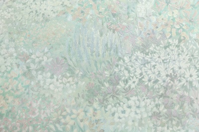 Обои виниловые на флизелиновой основе Апрель мотив 2, зелёный