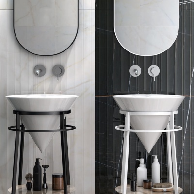 Смеситель для раковины LINEA однорычажный настенный, хром глянец