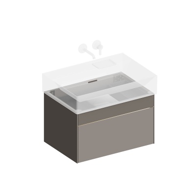 Тумба LOGICA подвесная 2 ящика 70 см, песчаный Тумба LOGICA подвесная 2 ящика 70 см, песчаный