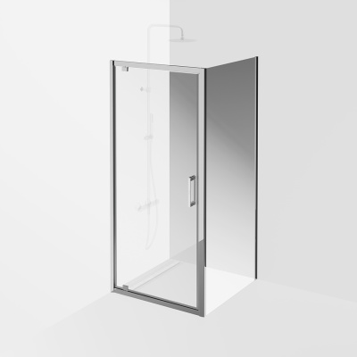 Душевая боковая панель VETRO, 90х195, хром