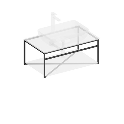 Металлическая структура PLAZA Next подвесная 80, черная матовая Металлическая структура PLAZA Next подвесная 80, черная матовая