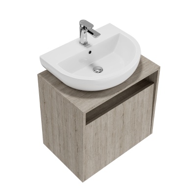 Тумба PRO подвесная 1 ящик 60, дуб Орегон