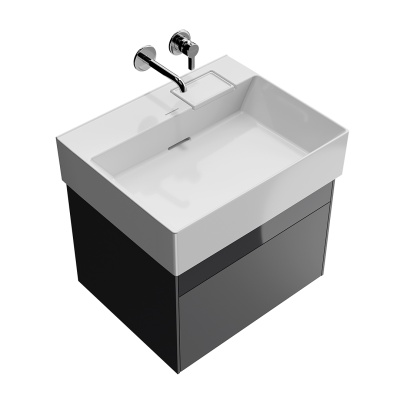 Тумба LOGICA подвесная 2 ящика 60 см, стальной серый Тумба LOGICA подвесная 2 ящика 60 см, стальной серый