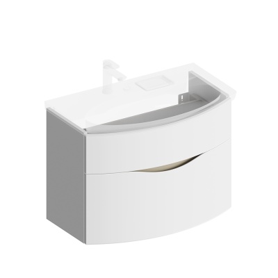 Тумба RIVA 80 см, белая матовая Тумба RIVA 80 см, белая матовая