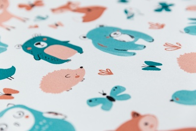 Обои виниловые на флизелиновой основе Уик-энд мотив, оранжево-синий животные Обои виниловые на флизелиновой основе Уик-энд мотив, оранжево-синий животные