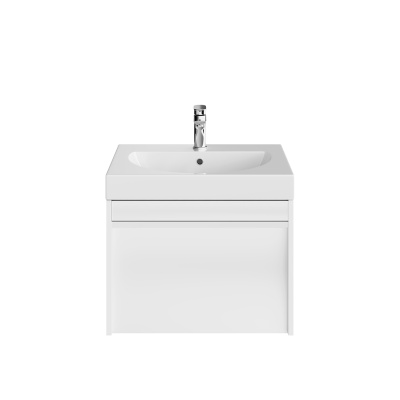 Тумба MODULA подвесная 60 с ящиком 1+1, белая глянцевая Тумба MODULA подвесная 60 с ящиком 1+1, белая глянцевая