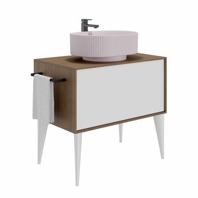 Раковина ARTBASIN Vento накладная 50, мальва матовая