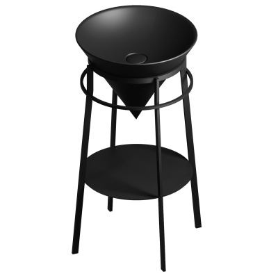 Круглая полка CONO встраиваемая 43,1, черная матовая Круглая полка CONO встраиваемая 43,1, черная матовая